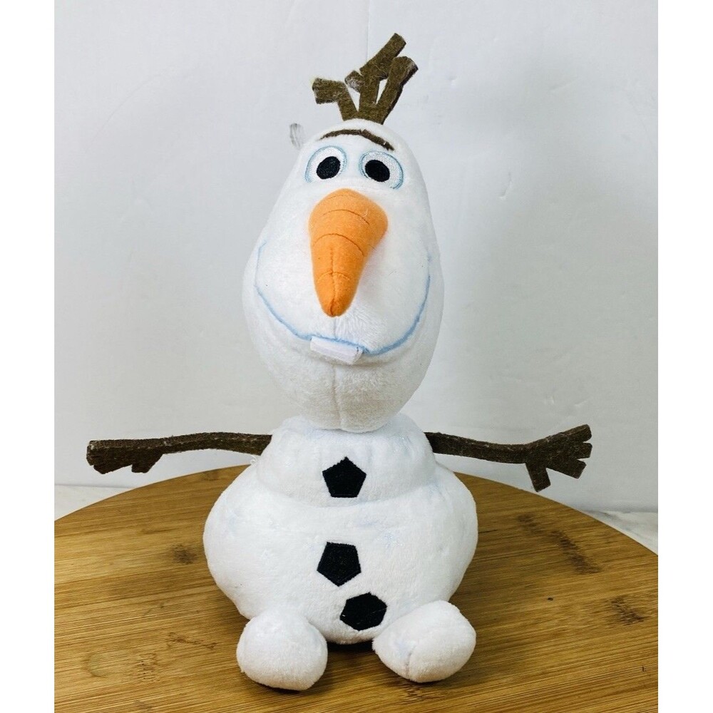 Disney Olaf Plush Frozen Snowman 9” Plush Mint condition Stuffed Animal Glitter
